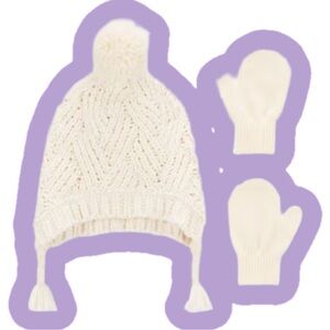 Carter’s Baby Pom Hat and Mittens Set - 0-9M